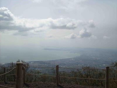 Pogled na Napulj sa Vezuva